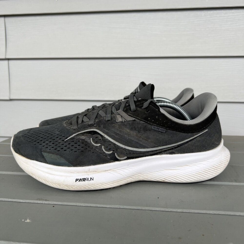 Saucony Ride 16 Men's Size 11.5 Running Shoes Sneakers Black S20830-14